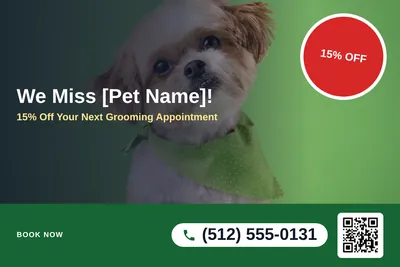 Local Offer · Photo Overlay: We Miss [Pet Name]!