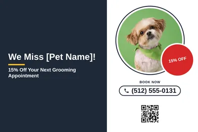 Local Offer · Split Panel: We Miss [Pet Name]!