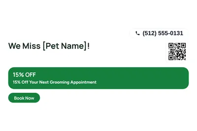 Modern · Offer Menu: We Miss [Pet Name]!