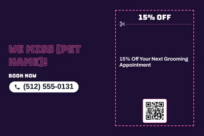 Neon night · Coupon: We Miss [Pet Name]!