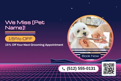 Synthwave · Photo Frame: We Miss [Pet Name]!