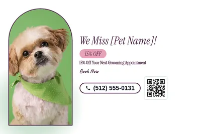 Soft watercolour · Checklist: We Miss [Pet Name]!