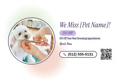 Soft watercolour · Photo Frame: We Miss [Pet Name]!