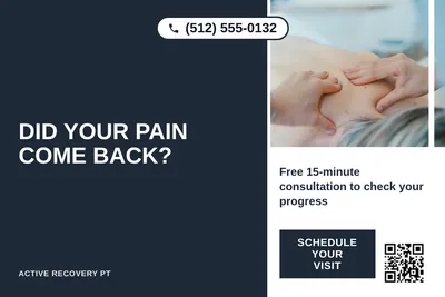Bold Color Block · Vertical Split: Did Your Pain Come Back?
