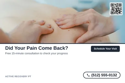Clean Photo · Photo Top, Text Bottom: Did Your Pain Come Back?