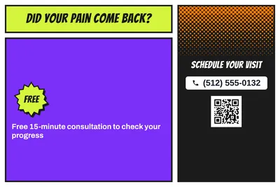 Comic pop · Offer Menu: Did Your Pain Come Back?