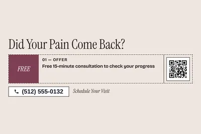 Contemporary · Coupon: Did Your Pain Come Back?