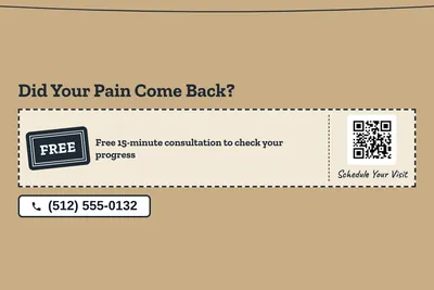 Kraft and stamp · Coupon: Did Your Pain Come Back?