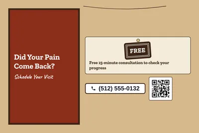 Kraft and stamp · Offer Menu: Did Your Pain Come Back?