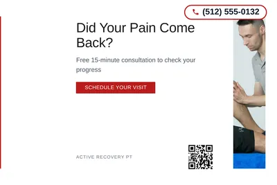 Minimal White · Left-Aligned Editorial: Did Your Pain Come Back?
