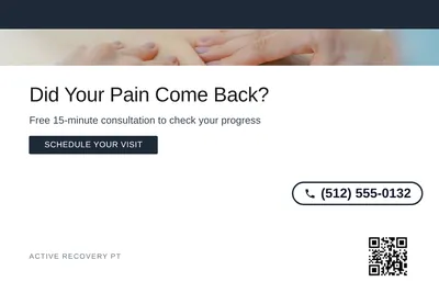 Minimal White · Top Bar: Did Your Pain Come Back?