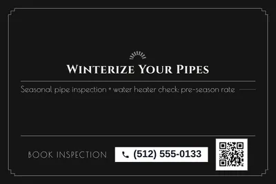 Art deco · Offer Menu: Winterize Your Pipes