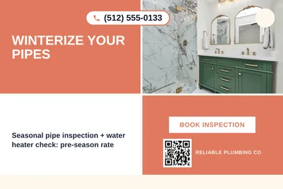 Bold Color Block · Checkerboard: Winterize Your Pipes