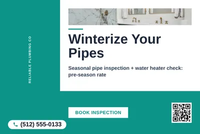 Bold Color Block · L-Shape Block: Winterize Your Pipes