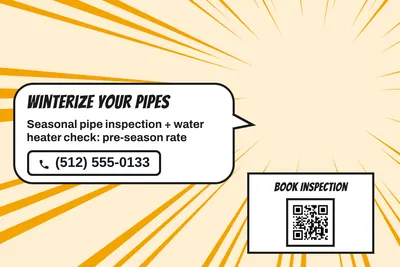 Comic pop · Big Offer: Winterize Your Pipes