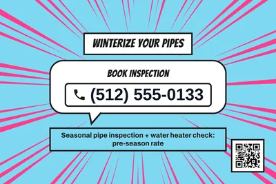 Comic pop · Phone Billboard: Winterize Your Pipes