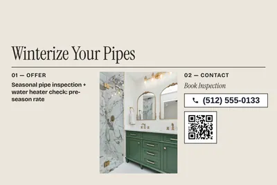 Contemporary · Photo Frame: Winterize Your Pipes