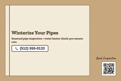 Kraft and stamp · Checklist: Winterize Your Pipes