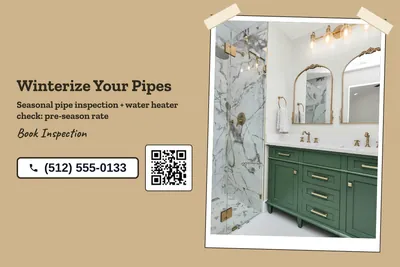Kraft and stamp · Split: Winterize Your Pipes