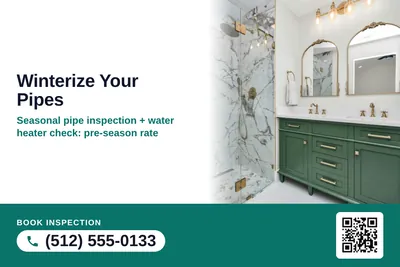 Local Offer · Seal and Photo: Winterize Your Pipes