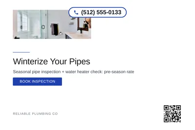 Minimal White · Bottom Heavy: Winterize Your Pipes