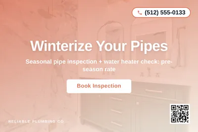 Modern Gradient · Centered Stack: Winterize Your Pipes