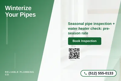 Modern Gradient · Diagonal Split: Winterize Your Pipes
