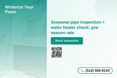 Modern Gradient · Side Stripe: Winterize Your Pipes
