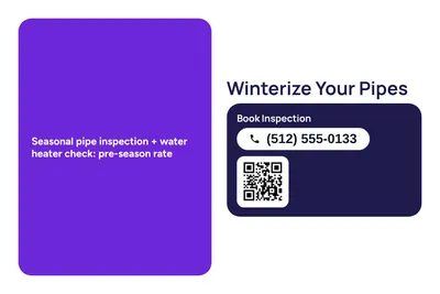 Modern · Big Offer: Winterize Your Pipes