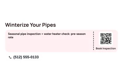 Modern · Coupon: Winterize Your Pipes