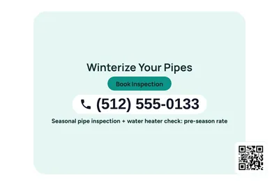 Modern · Phone Billboard: Winterize Your Pipes