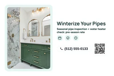 Modern · Photo Frame: Winterize Your Pipes