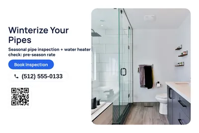 Modern · Photo Hero: Winterize Your Pipes