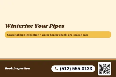 Retro 70s · Offer Menu: Winterize Your Pipes