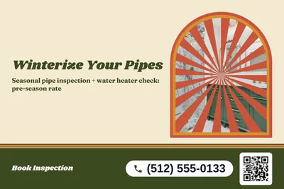 Retro 70s · Photo Frame: Winterize Your Pipes