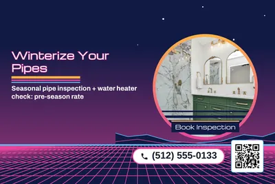 Synthwave · Photo Frame: Winterize Your Pipes