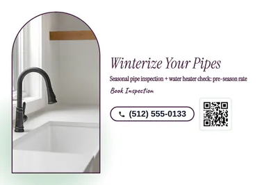 Soft watercolour · Checklist: Winterize Your Pipes