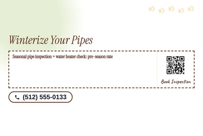 Soft watercolour · Coupon: Winterize Your Pipes
