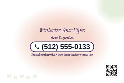 Soft watercolour · Phone Billboard: Winterize Your Pipes