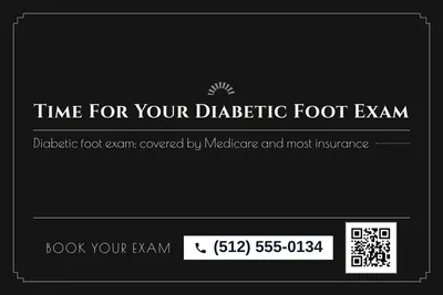 Art deco · Offer Menu: Time For Your Diabetic Foot Exam