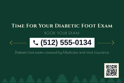 Art deco · Phone Billboard: Time For Your Diabetic Foot Exam