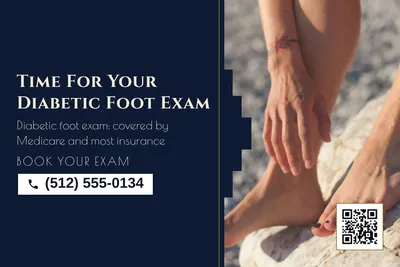 Art deco · Split: Time For Your Diabetic Foot Exam