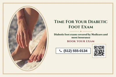 Classic · Photo Frame: Time For Your Diabetic Foot Exam