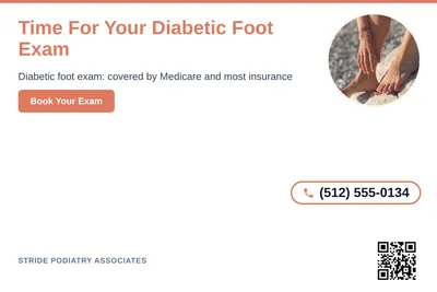 Clean Photo · Circle Photo Accent: Time For Your Diabetic Foot Exam