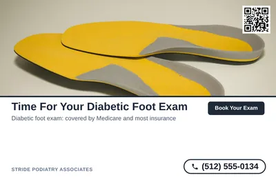 Clean Photo · Photo Top, Text Bottom: Time For Your Diabetic Foot Exam