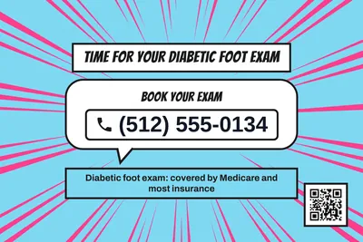 Comic pop · Phone Billboard: Time For Your Diabetic Foot Exam