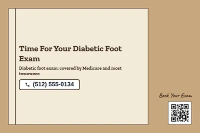 Kraft and stamp · Checklist: Time For Your Diabetic Foot Exam