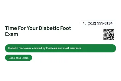 Modern · Offer Menu: Time For Your Diabetic Foot Exam
