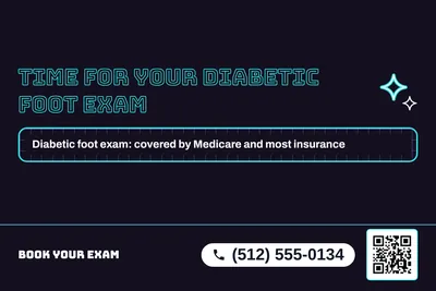 Neon night · Checklist: Time For Your Diabetic Foot Exam