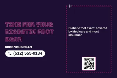 Neon night · Coupon: Time For Your Diabetic Foot Exam
